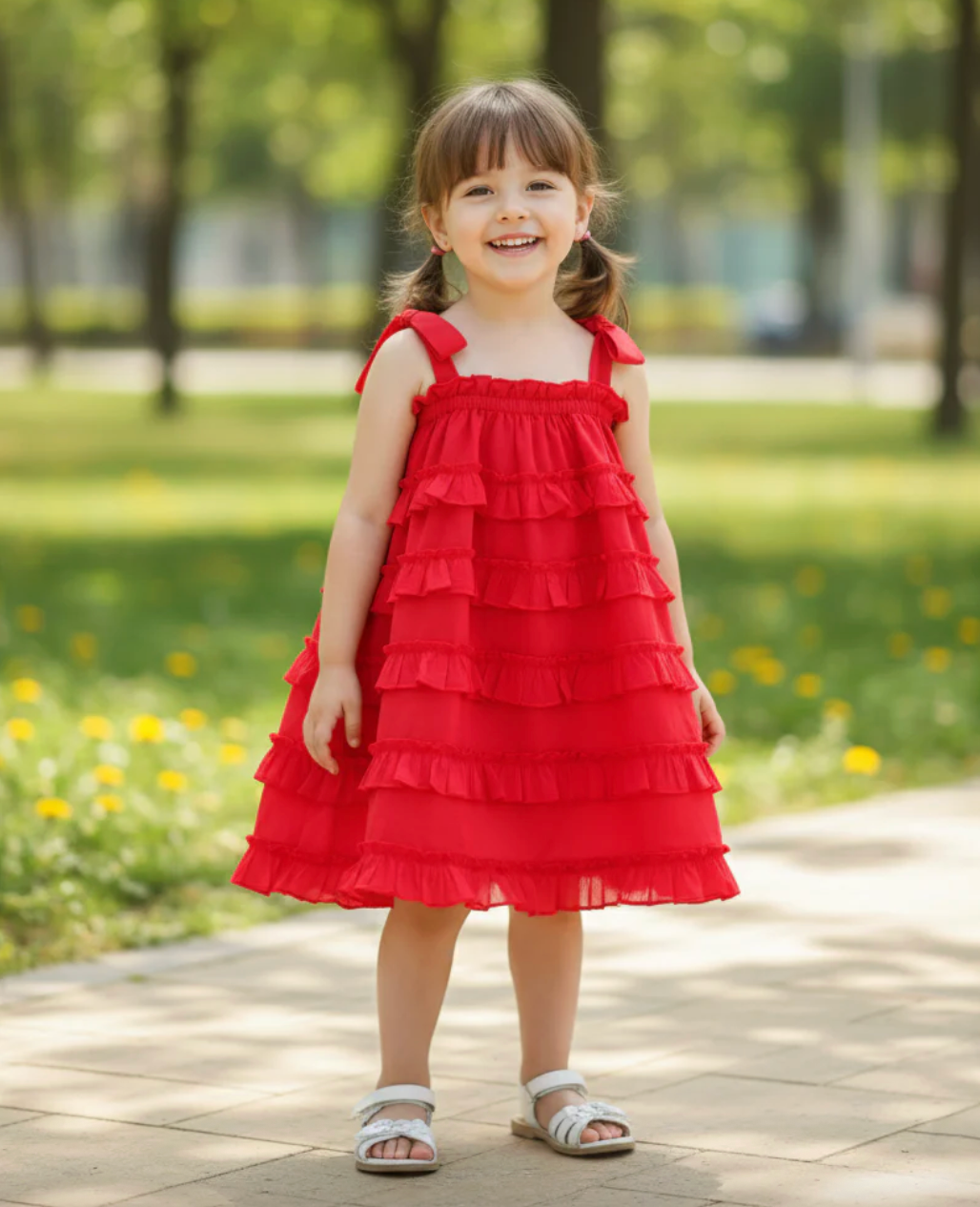 nia red dress Tamia Knit Dress
