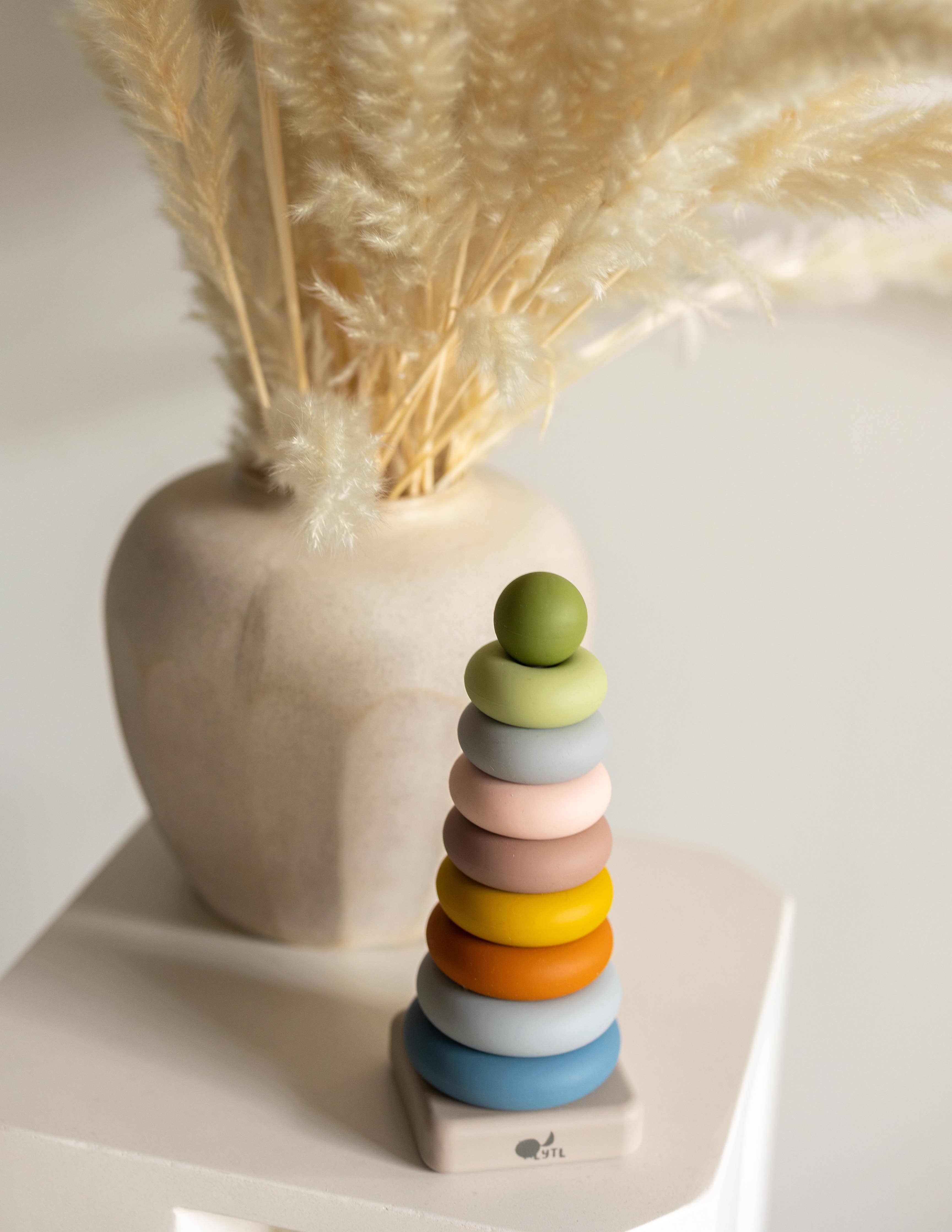 Ring Stacking Toy + Silicone + Sensory Play + Sorting – the eden baby