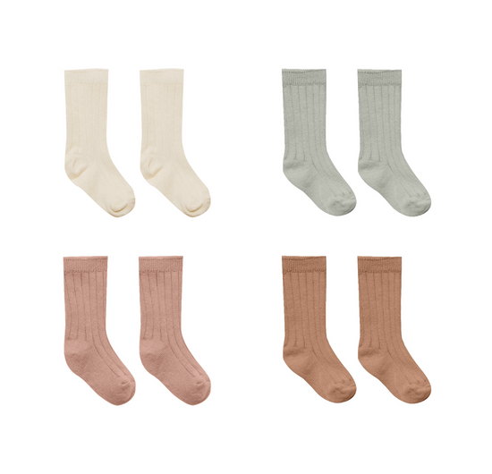 Socks Set of 4 - Ivory, Pistachio, Lilac, Clay