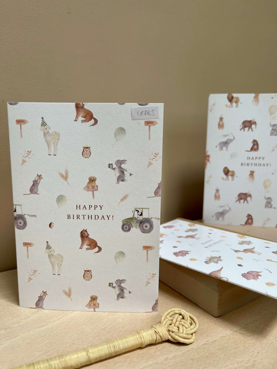 Farmyard Birthday Card | Kids Birthday Card | Farm Card