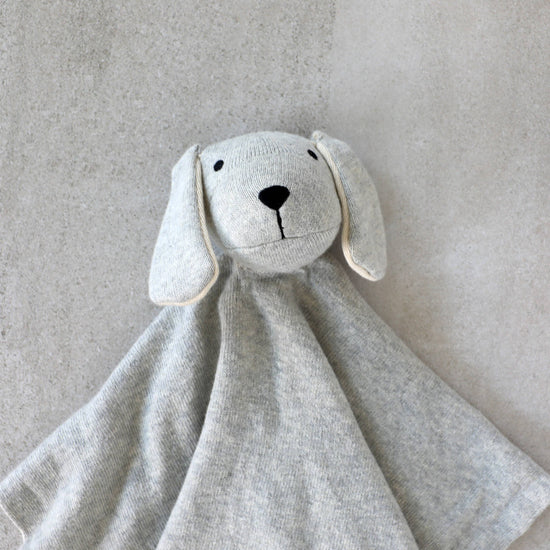Puppy Dog - Organic Baby Lovey Security Blanket Cuddle Cloth: Natural
