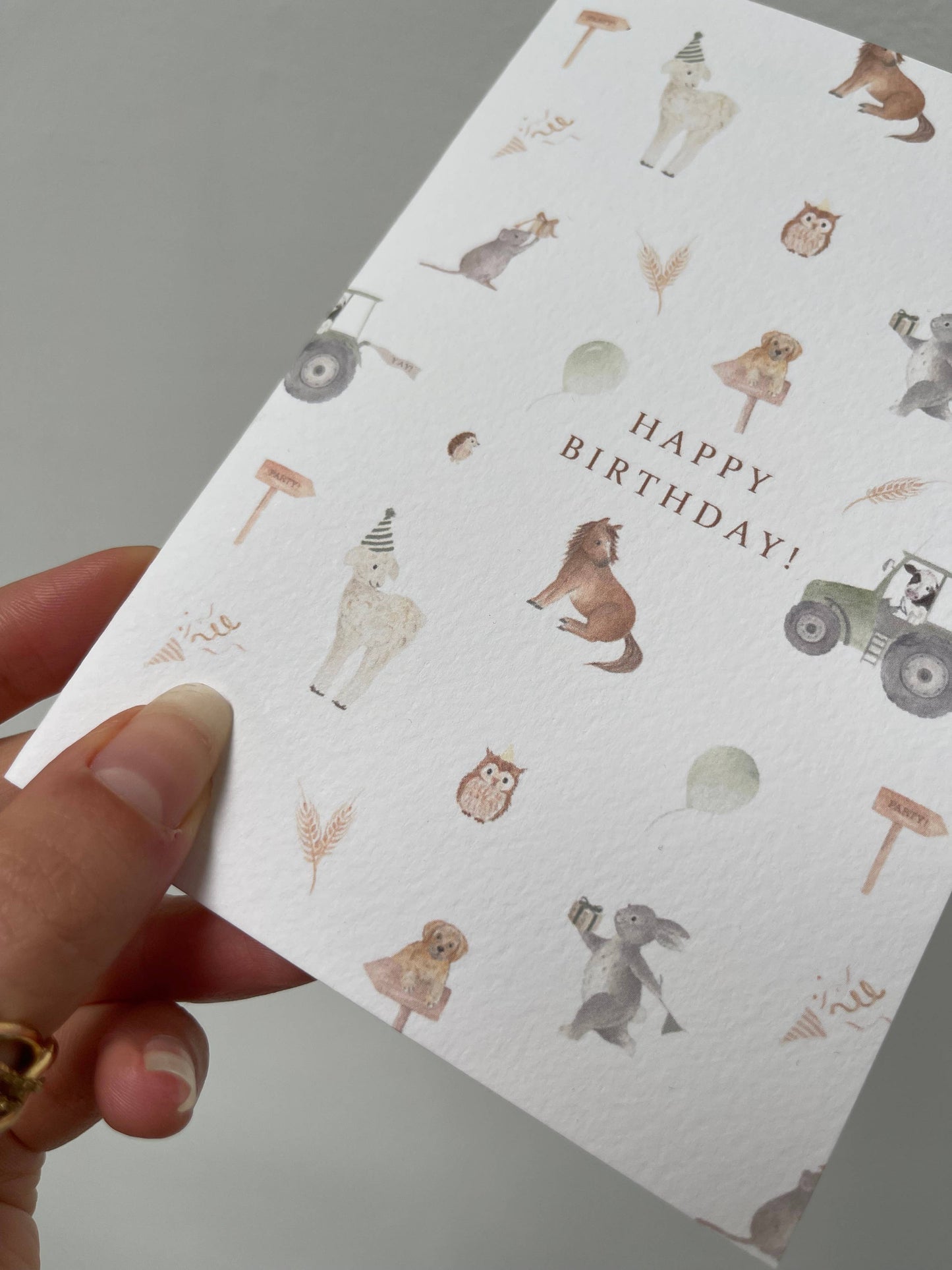 Farmyard Birthday Card | Kids Birthday Card | Farm Card