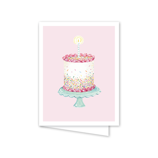 Funfetti Pink Cake: Single Card