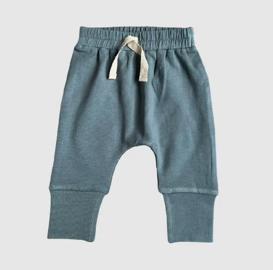 Load image into Gallery viewer, Baby Slim Harems in Stone Blue
