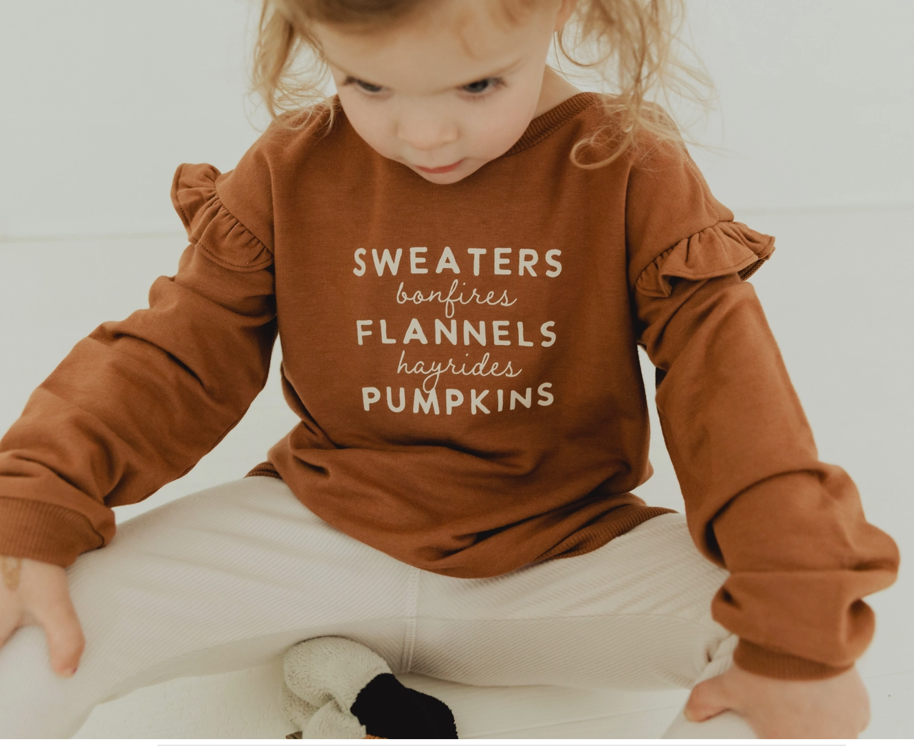 Load image into Gallery viewer, Ruffle Sweatshirt in Sweaters Bonfires Flannels
