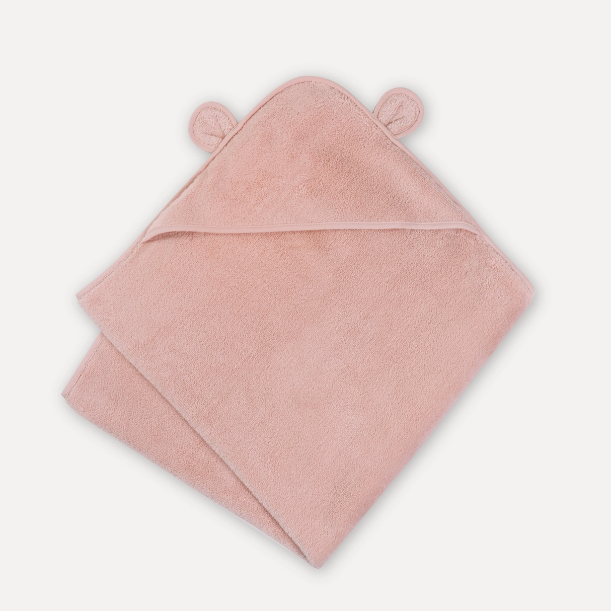 Organic Cotton Hooded Towel For Babies and Toddlers - Pink