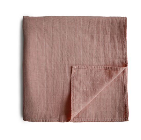 Muslin Swaddle Blanket Organic Cotton (Cedar)