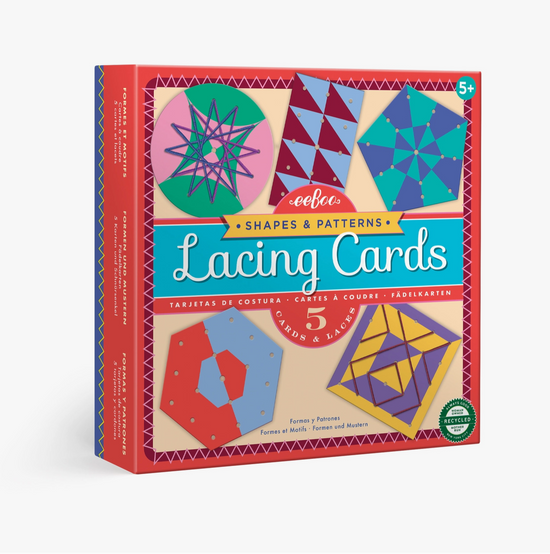Load image into Gallery viewer, Shapes &amp;amp; Patterns Lacing Cards
