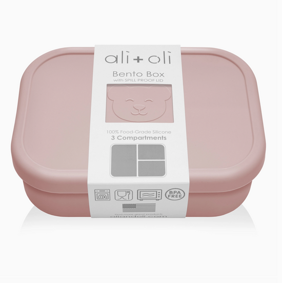 Ali+Oli Leakproof Silicone Bento Box (Rose)