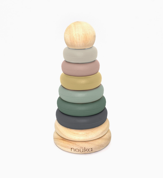 Noüka Wood and Silicone Stacker