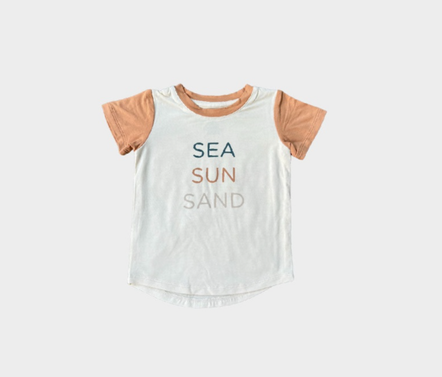 Boy's Short Sleeve Colorblock Tee - Sea, Sun & Sand