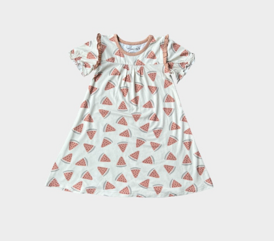 Girl's Night Gown in Watermelon