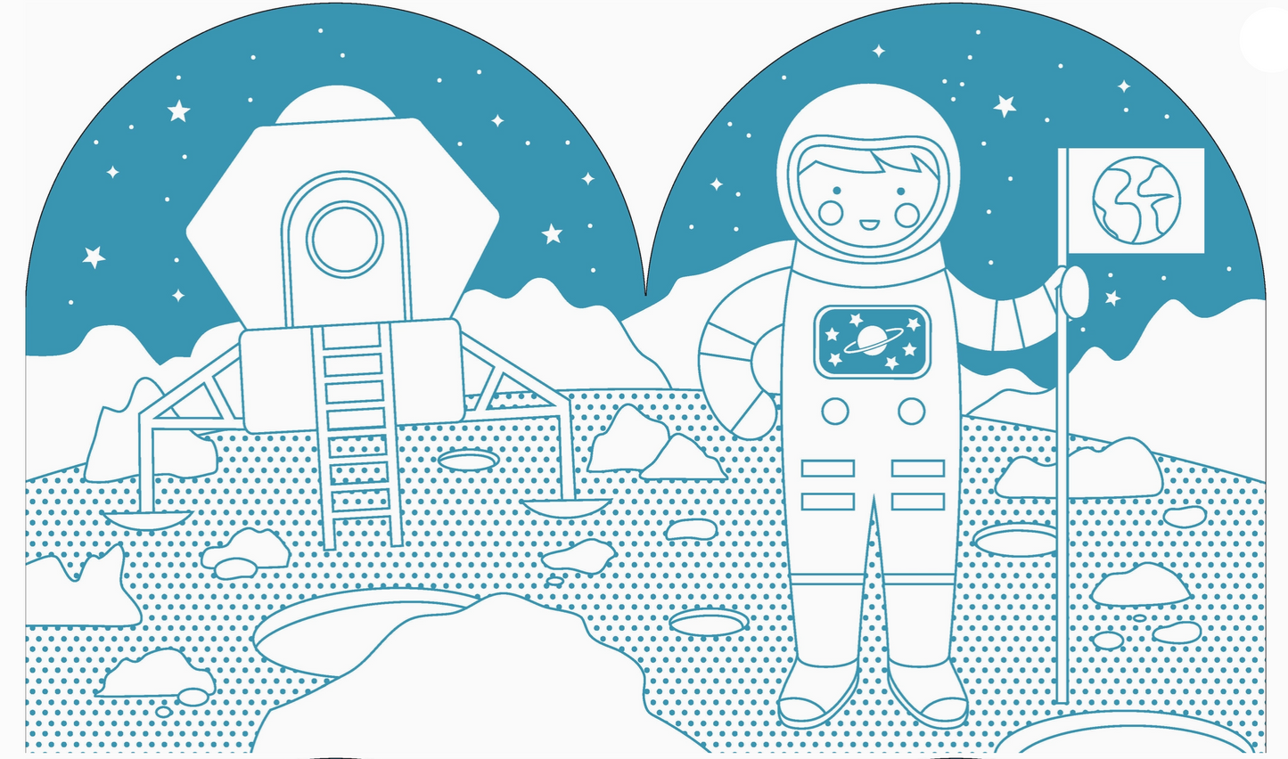 Load image into Gallery viewer, Coloring Book with Stickers: Outer Space
