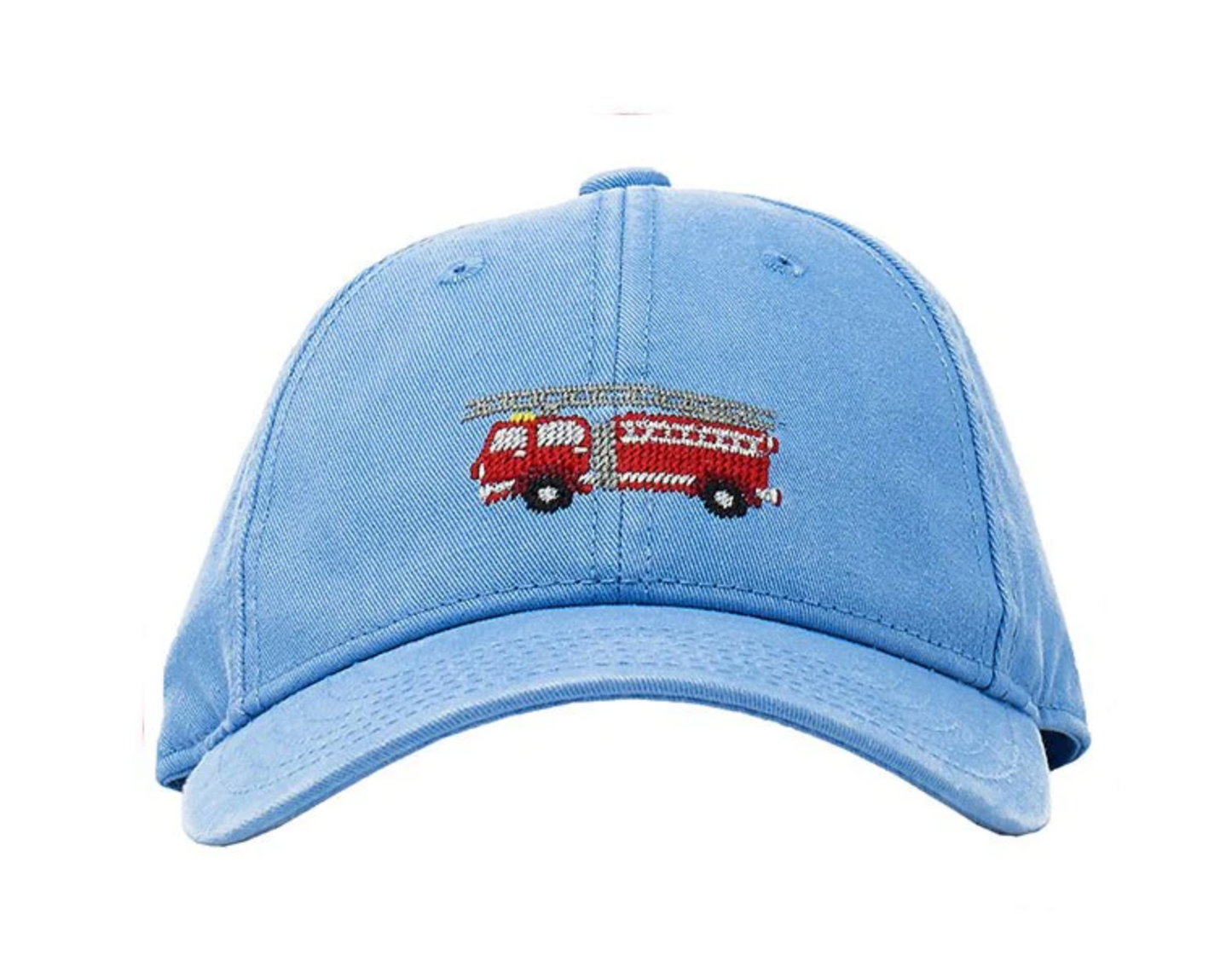 Kids Firetruck Baseball Hat - Light Blue