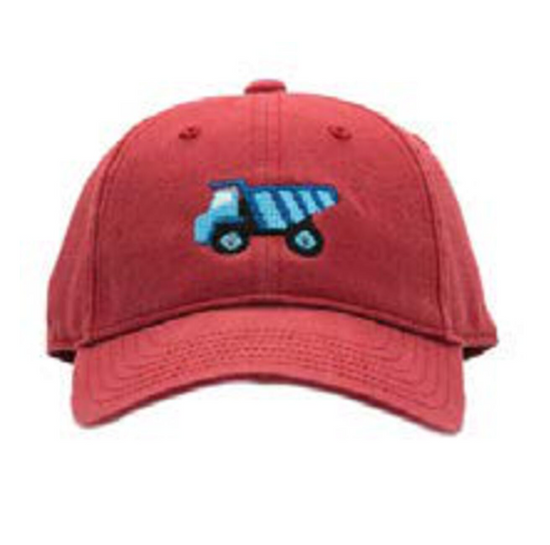 Kids Dump Truck Baseball Hat - Red