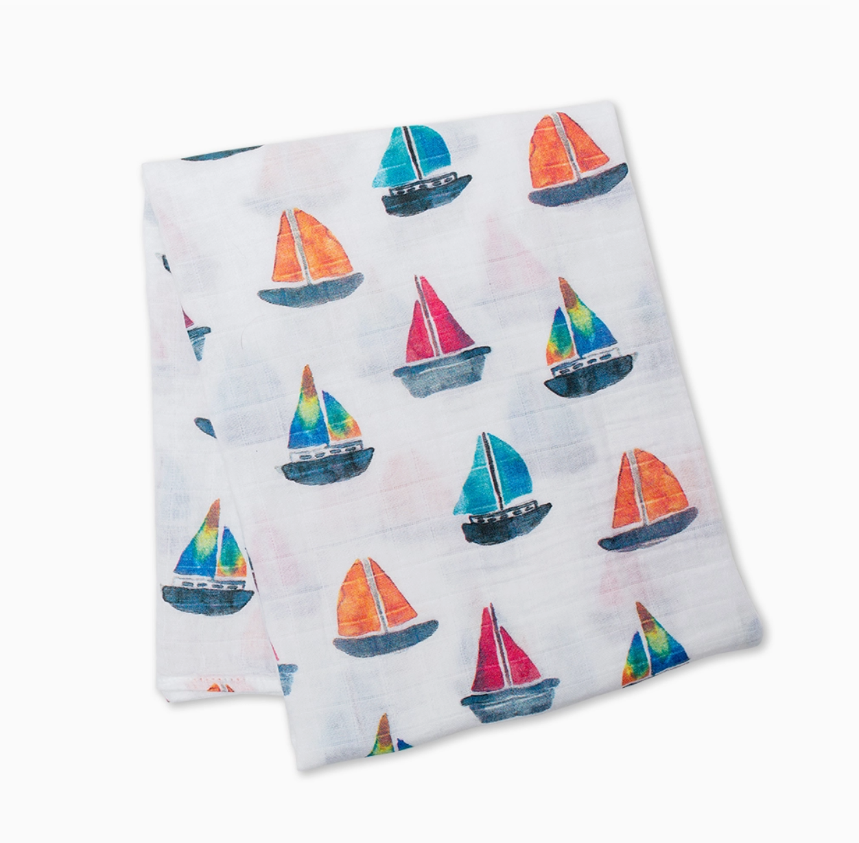 Classic Muslin Swaddle - Sailboats