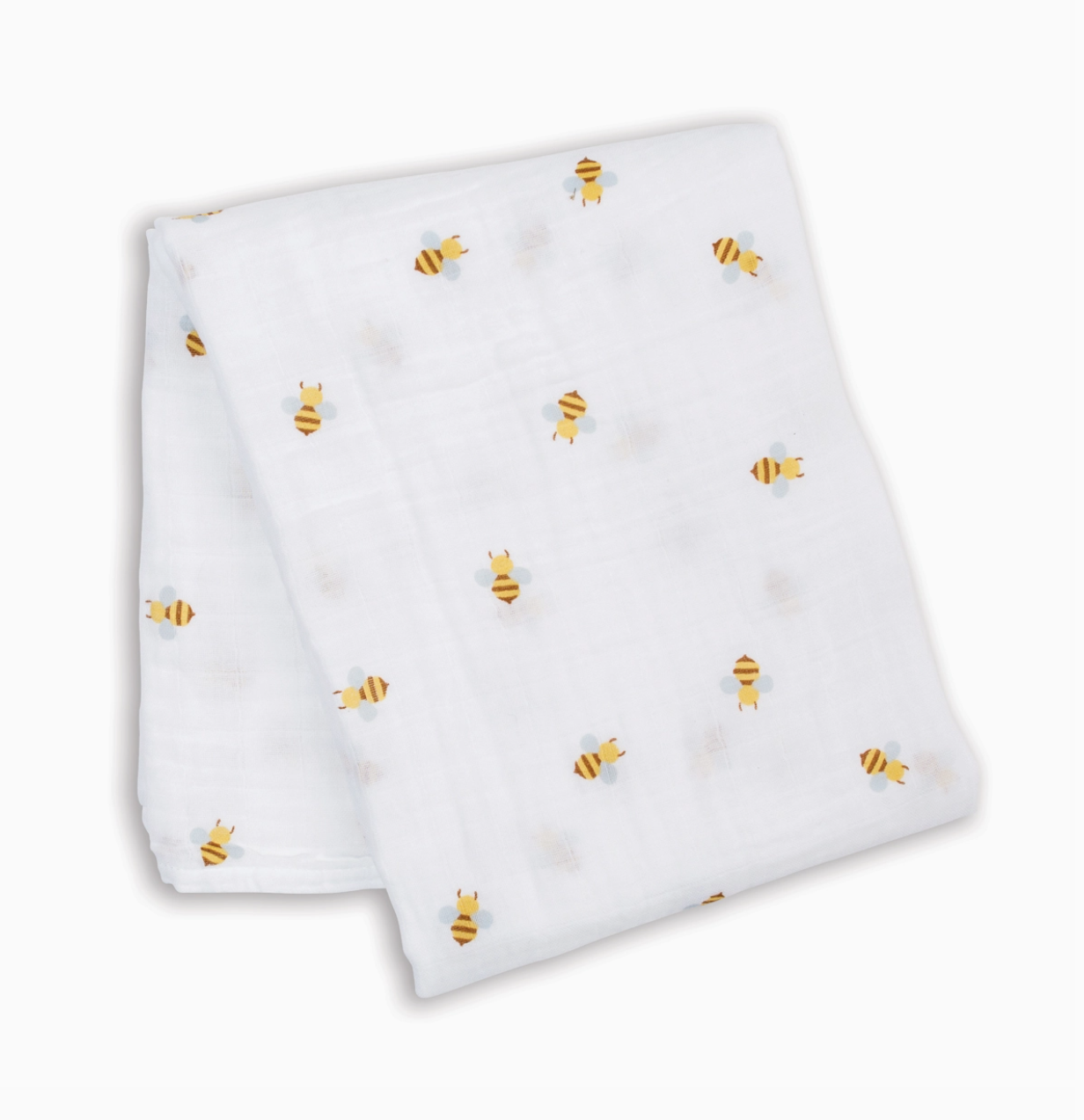 Muslin Cotton Swaddle Blanket - Large - Bees