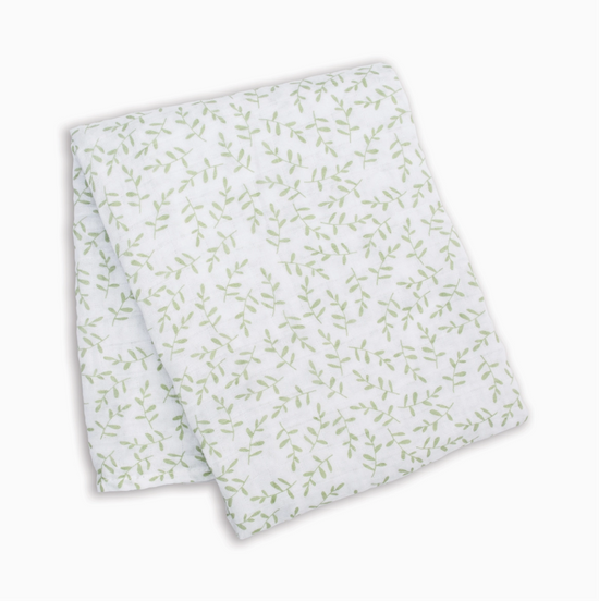 Muslin Cotton Swaddle Blanket - Large - Greenery