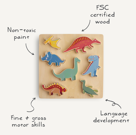 Wooden Dino Puzzle