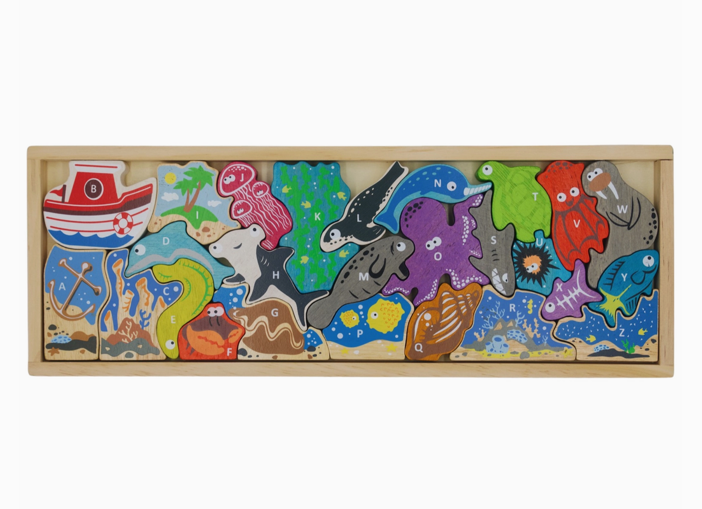 Ocean A To Z Puzzle & Playset