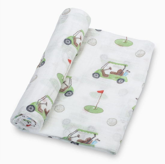 Golf A Round Baby Swaddle Blanket