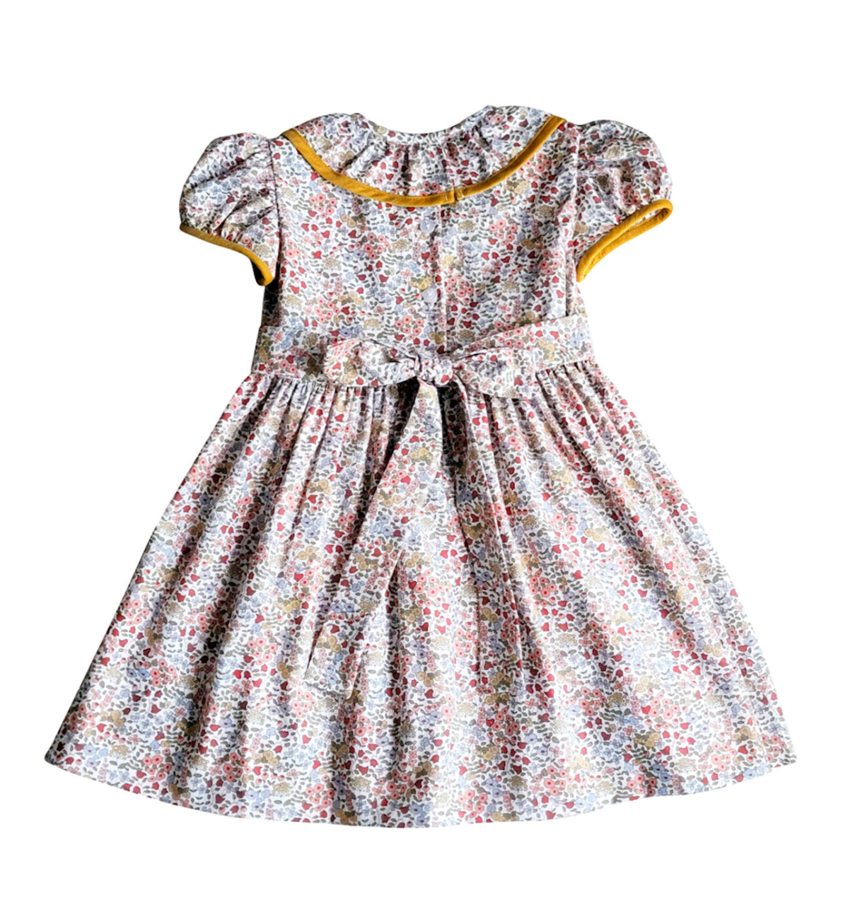 Celine and Lucas Floral Print Girl's Dress