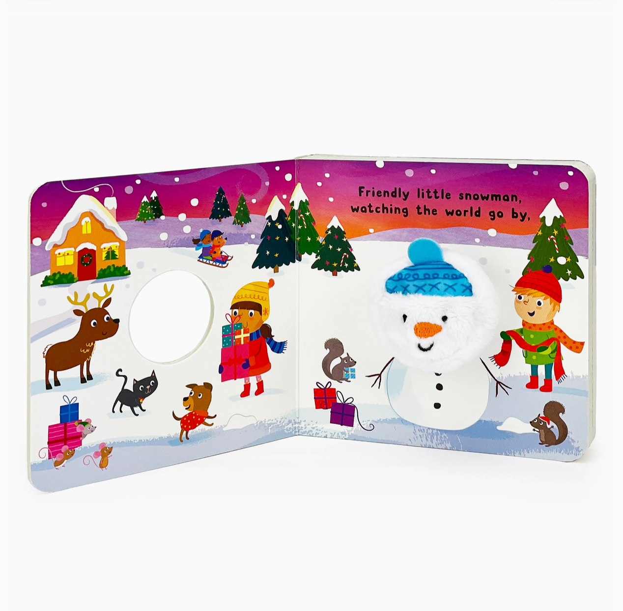 Friendly Little Snowman Finger Puppet Board Book