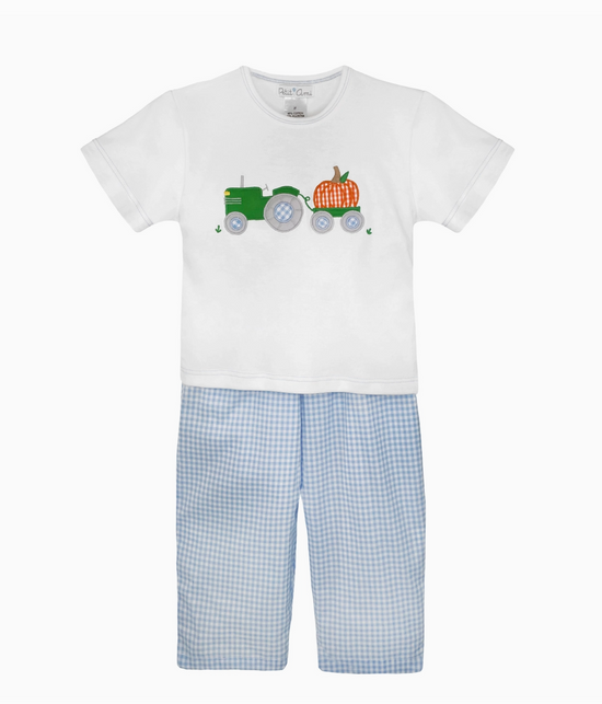 Pumpkin Applique Shirt and Pants Set