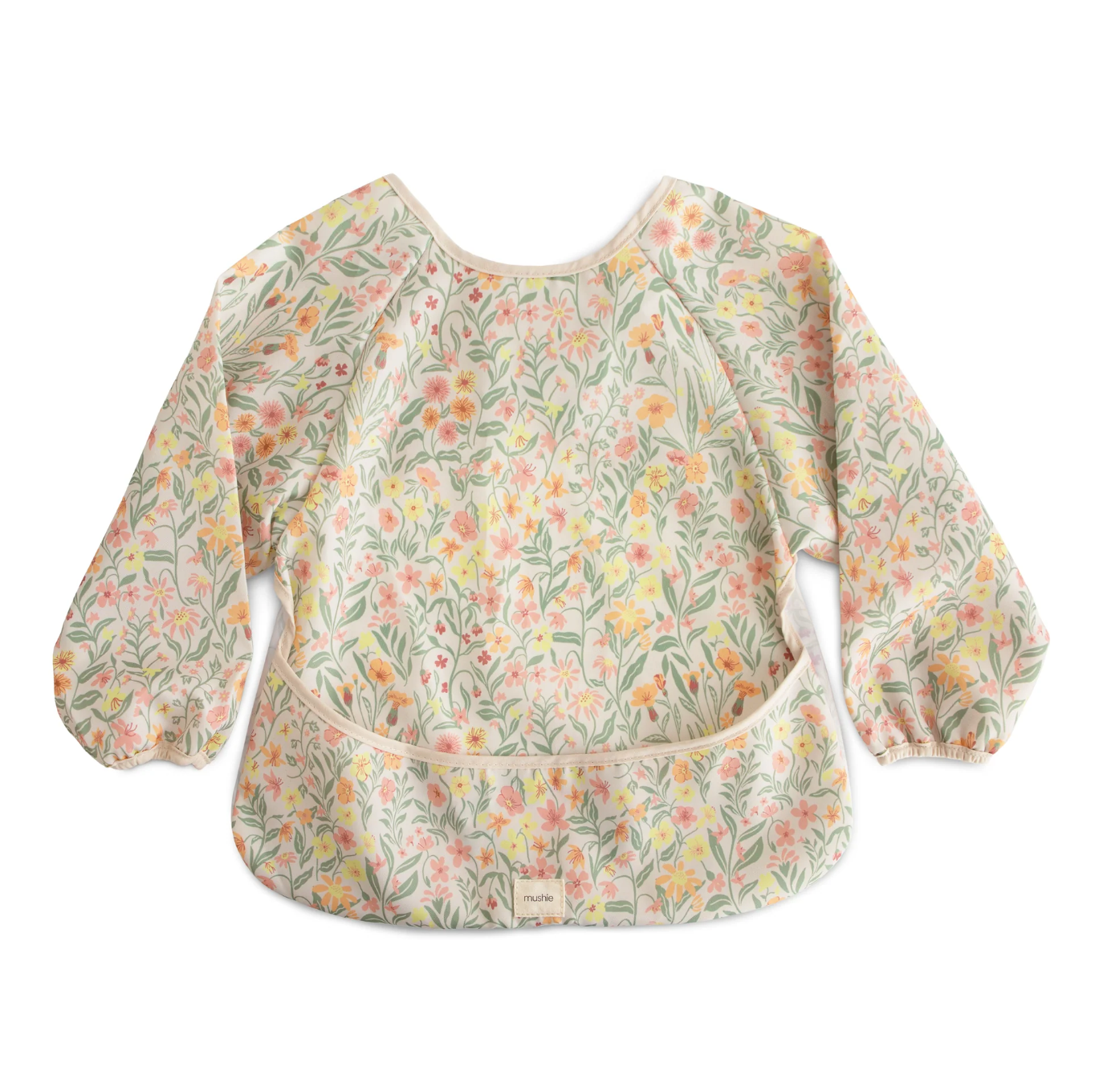 Long Sleeve Bib (Pastel Blooms)