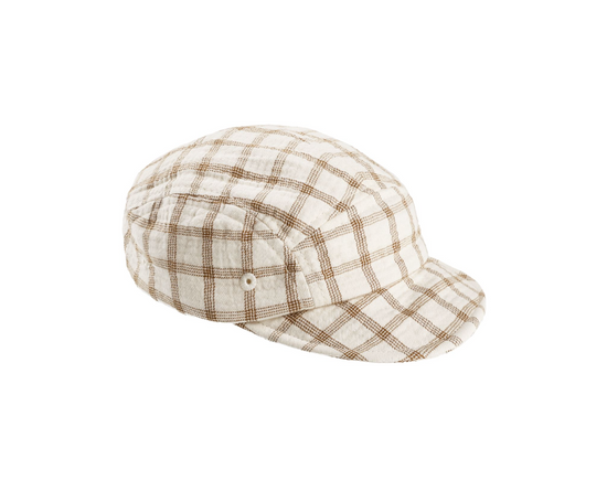 Baby Cap || Cinnamon Check