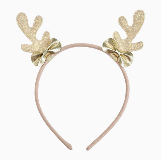 Frosted Shimmer Reindeer Headband