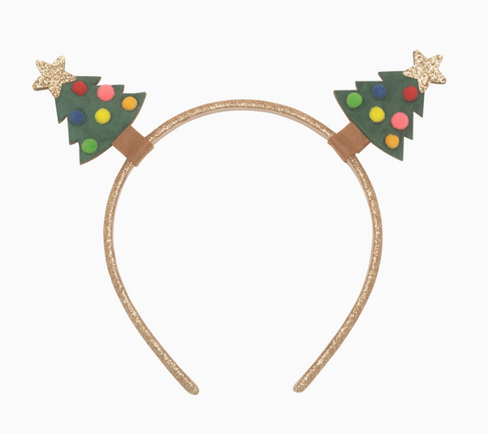 Velvet Christmas Tree Headband