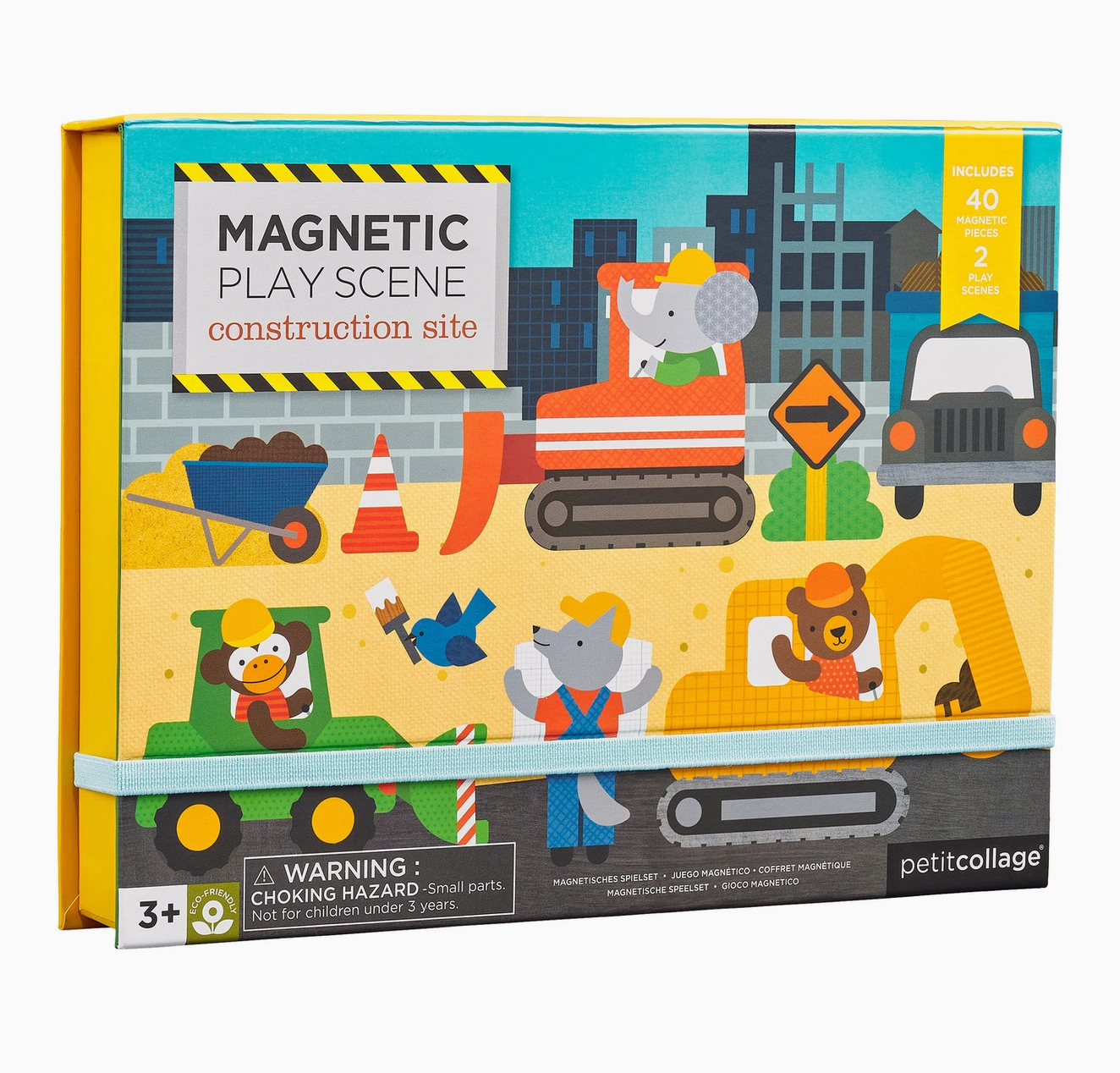 Construction Site Magnetic Play Scene