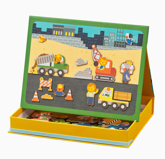 Construction Site Magnetic Play Scene