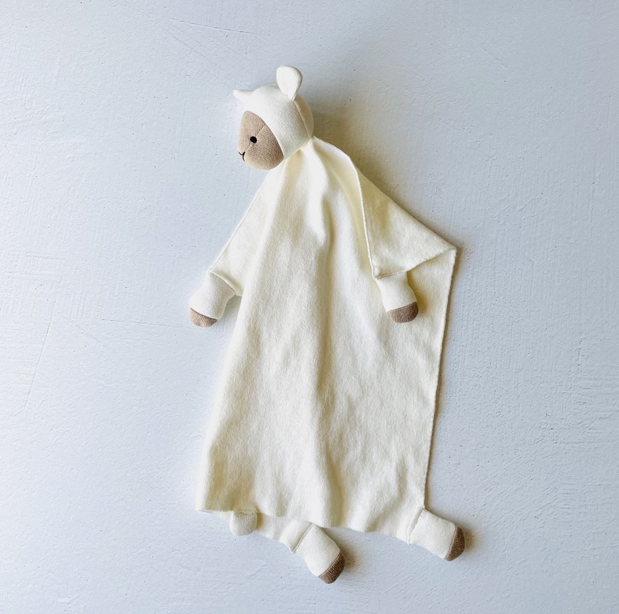 Lamb - Organic Baby Lovey Security Blanket Cuddle Cloth