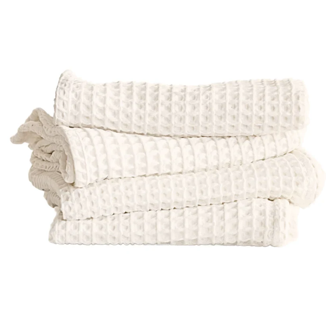 Organic Waffle Baby Blanket - Ecru