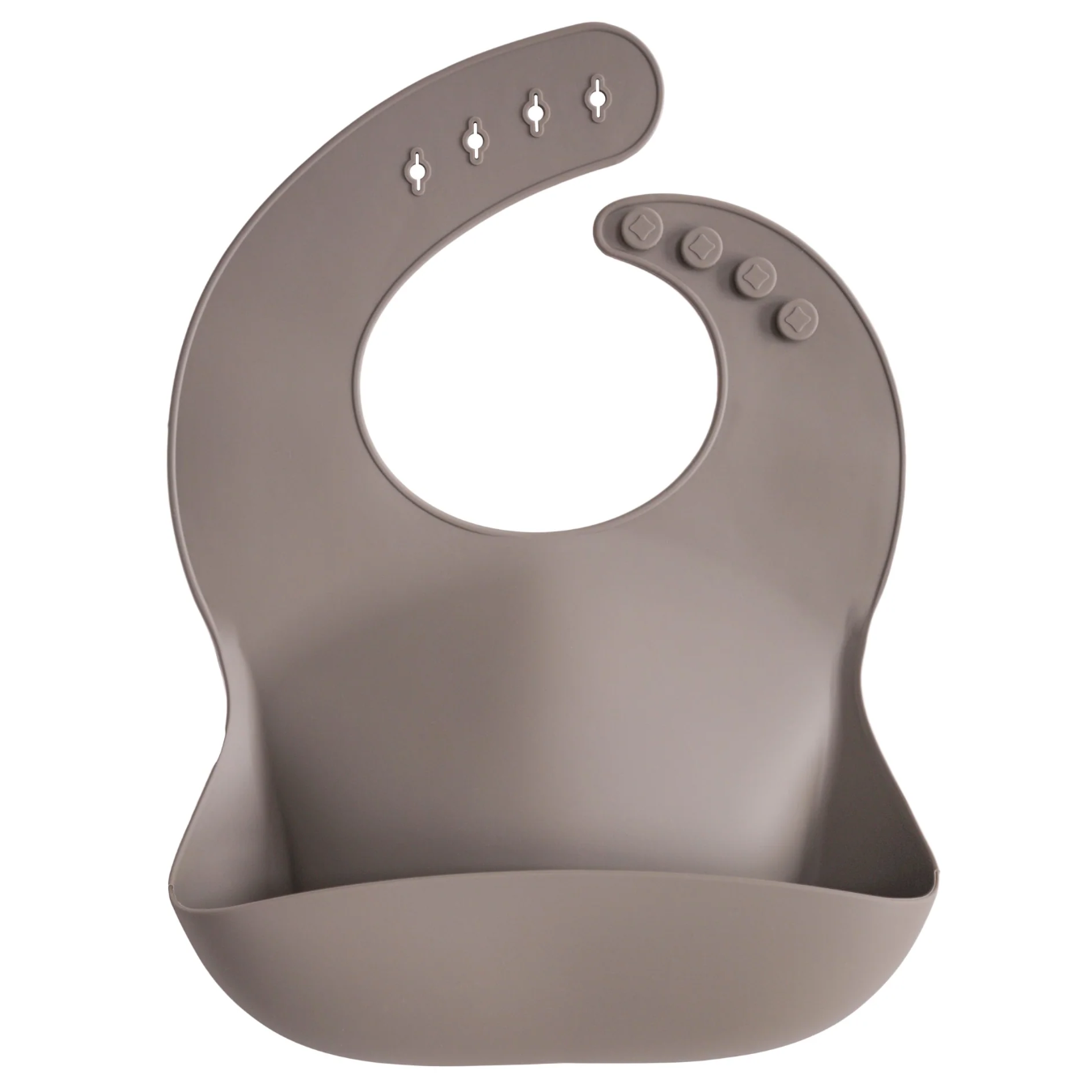 Silicone Bib (Dove Gray)