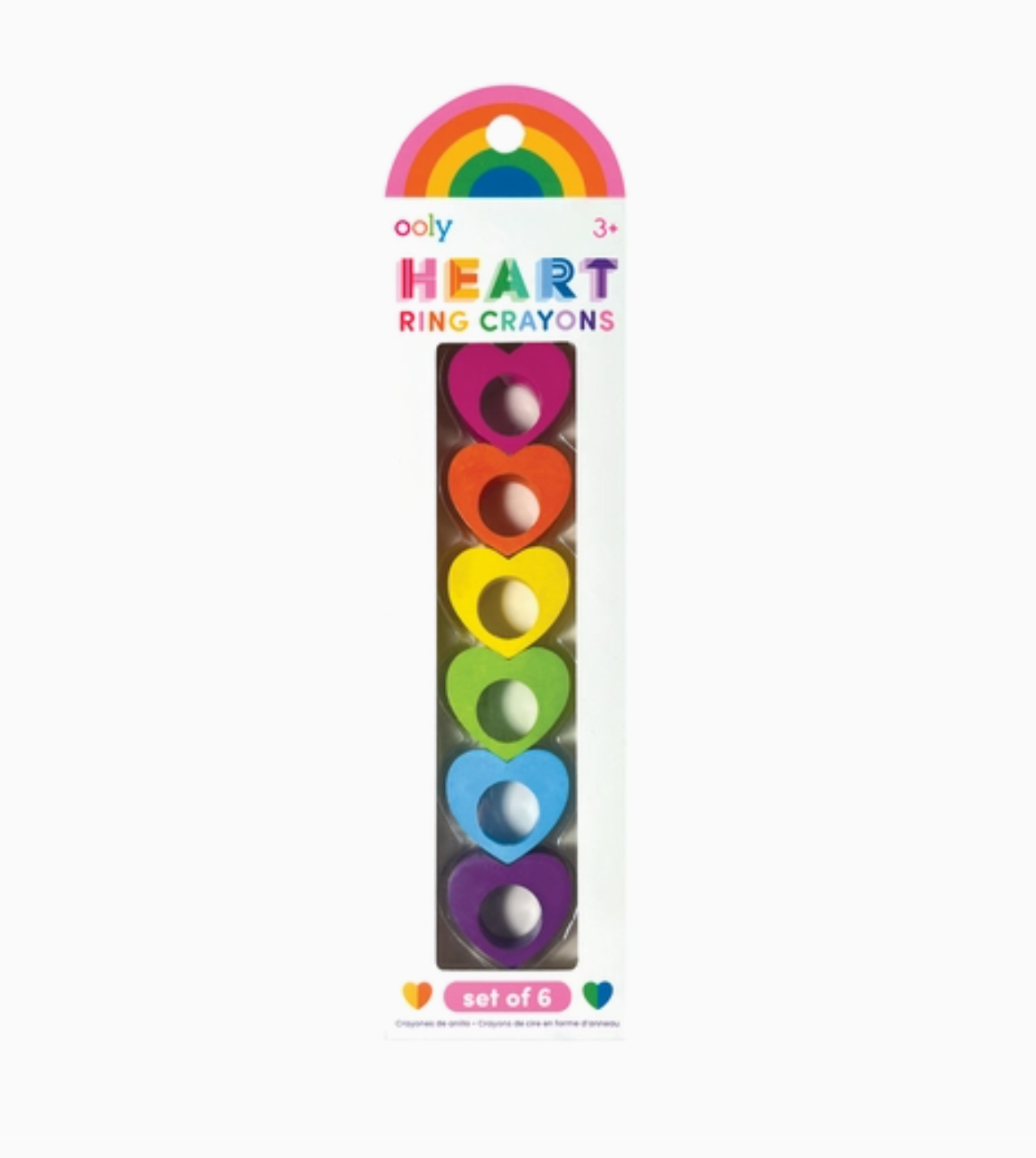 Heart Ring Crayons - Set of 6