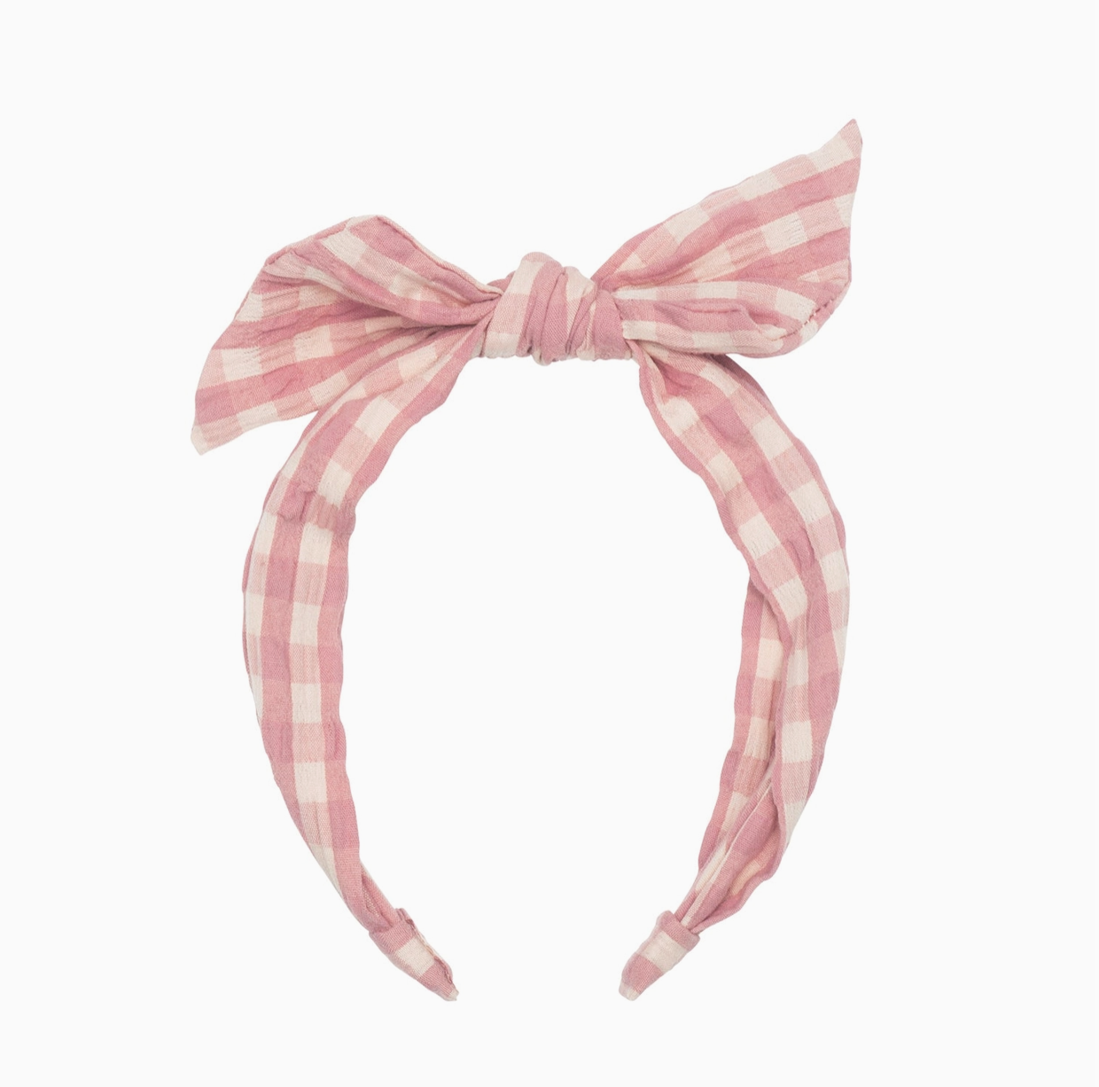 Taylor Gingham Tie Headband