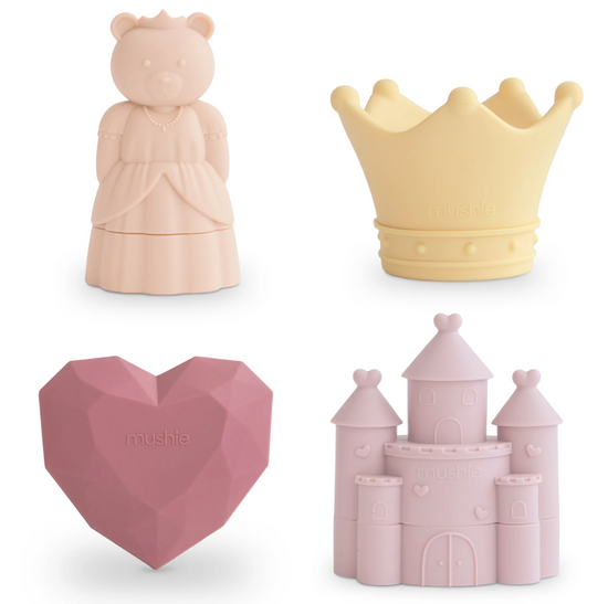 Princess Mold Free Bath Play Set - 4 Pack