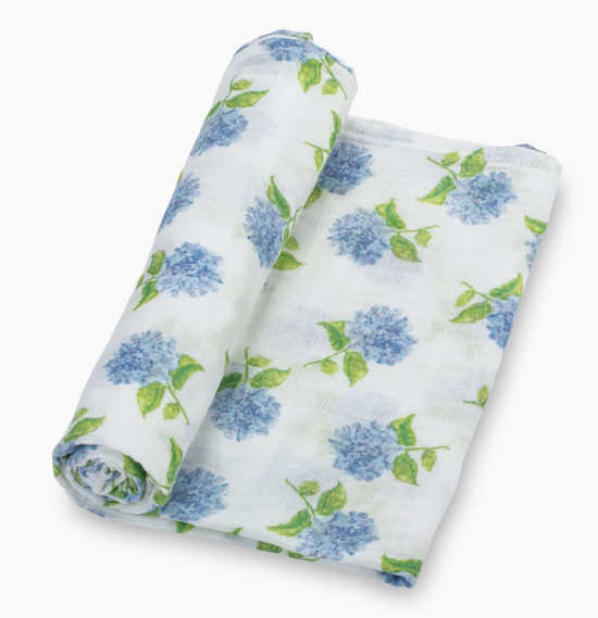 You Had Me At Hydrangea Baby Swaddle Blanket