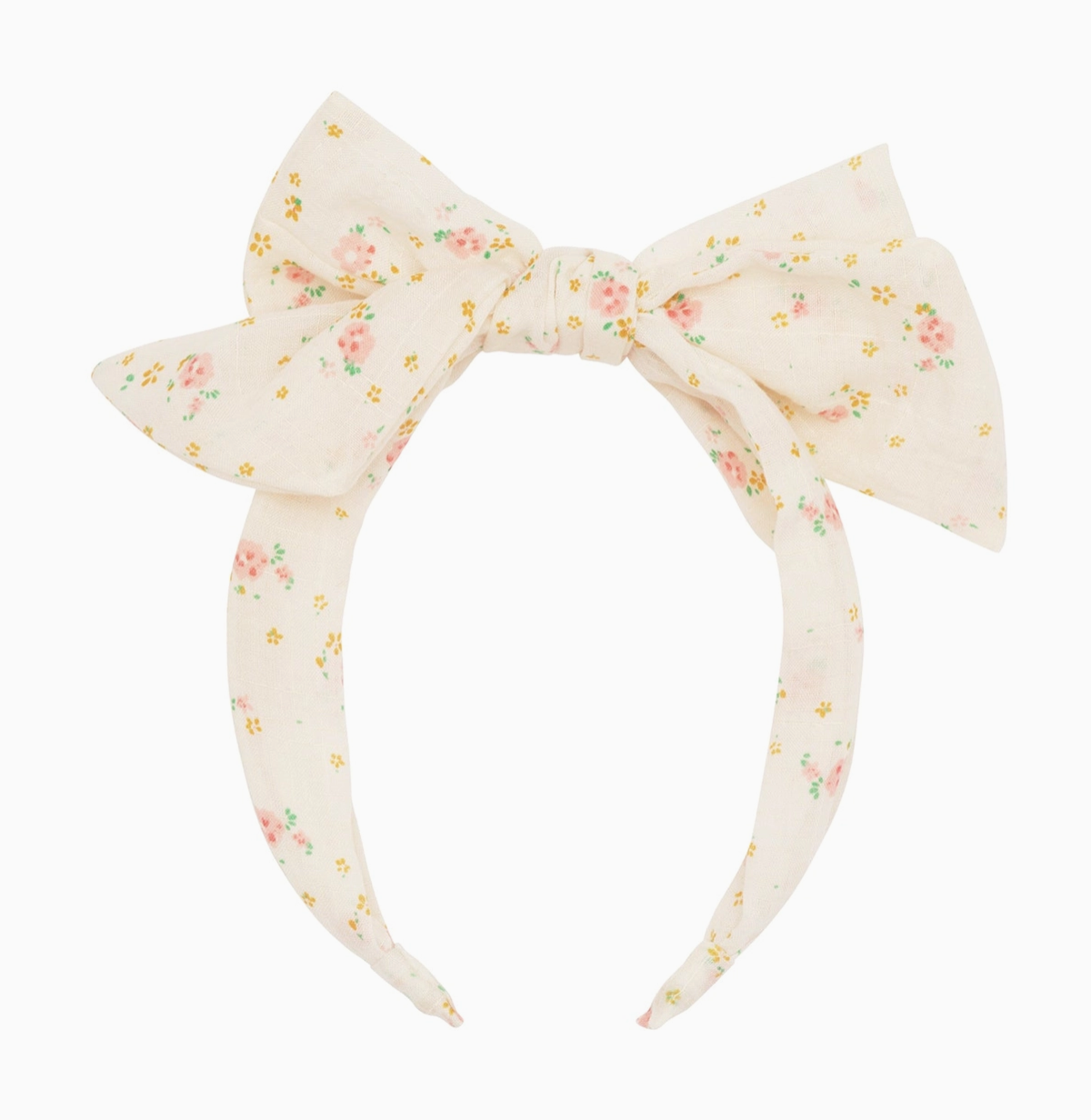 Tiny Blossom Double Bow Headband