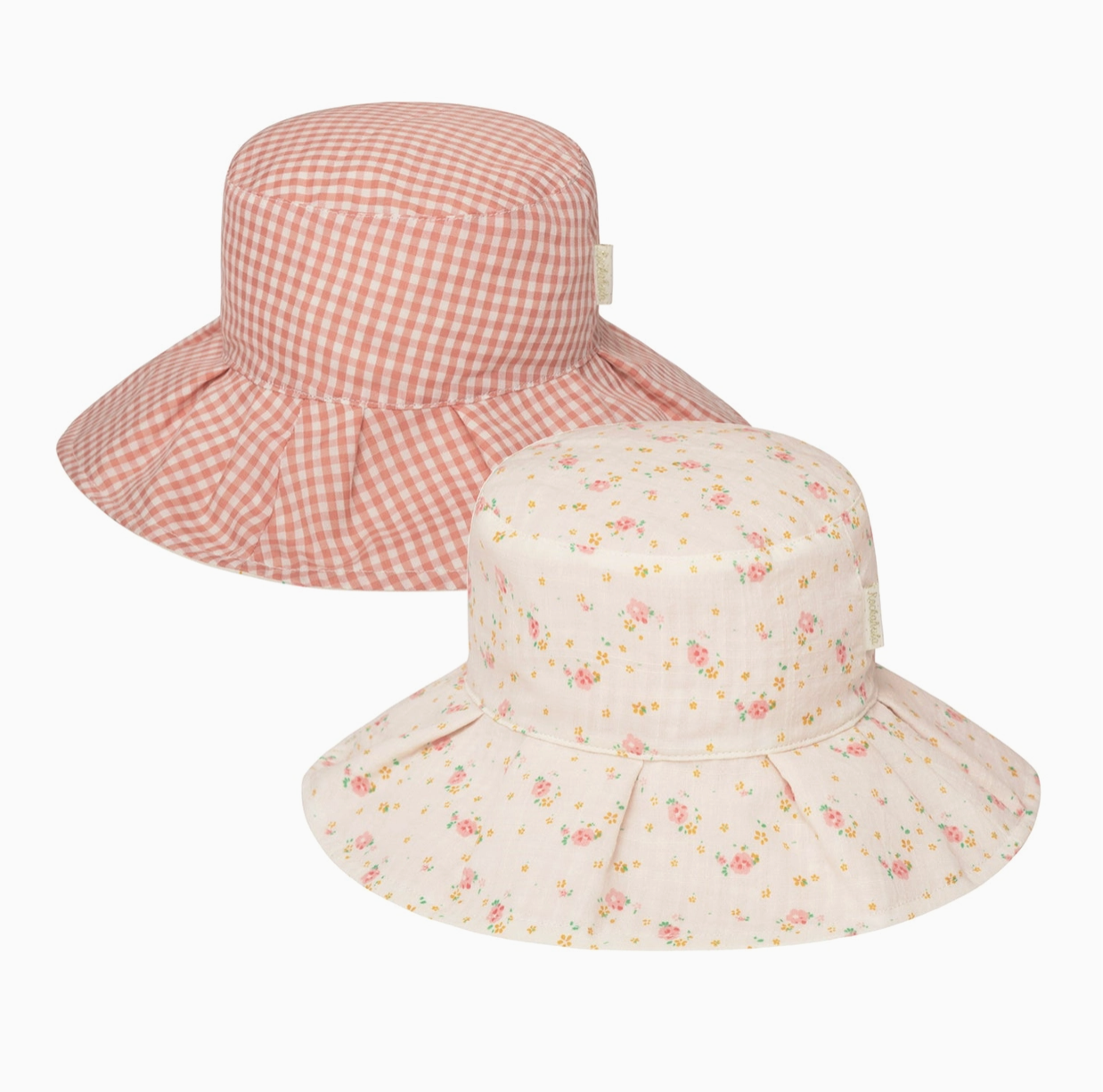 Tiny Blossom Pleated Reversible Sun Hat 3-6 Years