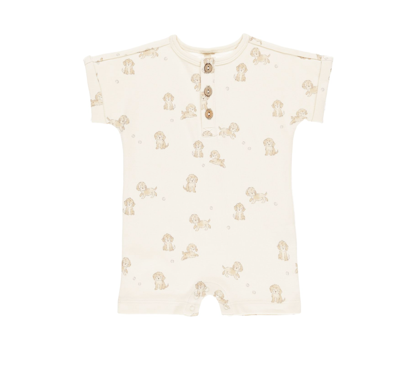 Short Sleeve One-Piece - Puppies