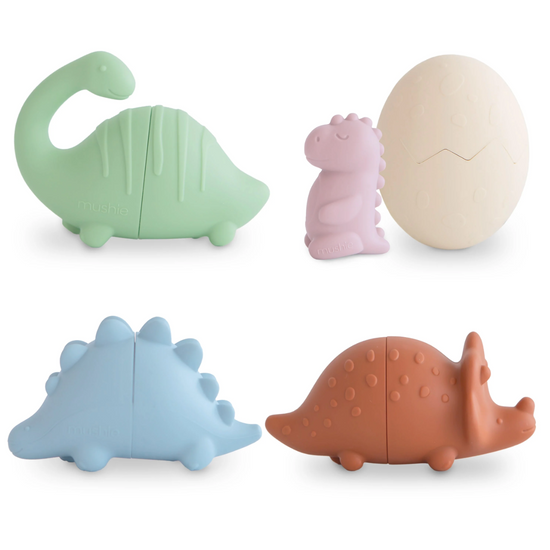 Dino Mold Free Bath Play Set - 4 Pack