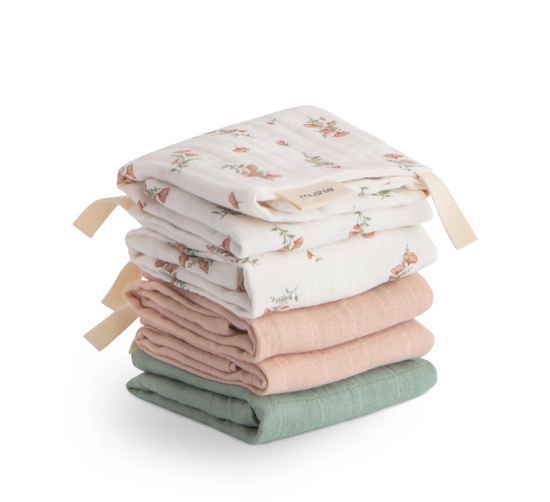 Muslin Cotton Washcloth 5-Pack