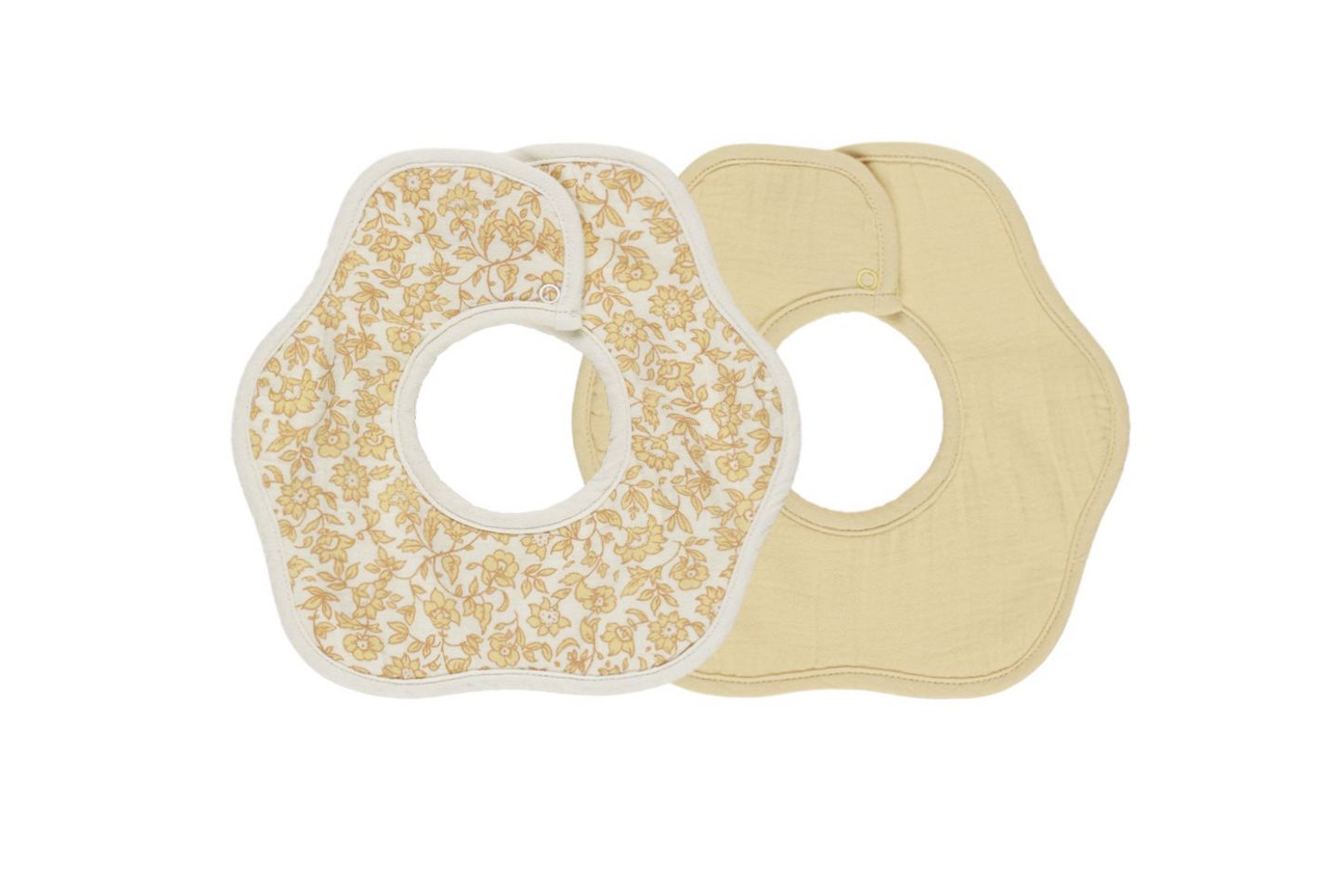 Flower Bib, 2 Pack || Dahlia, Yellow