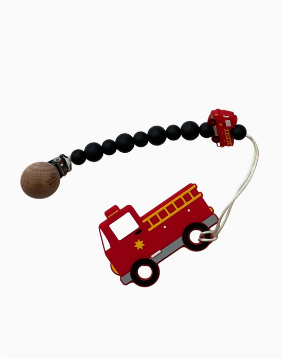 Teether & Clip Bundle - Firetruck