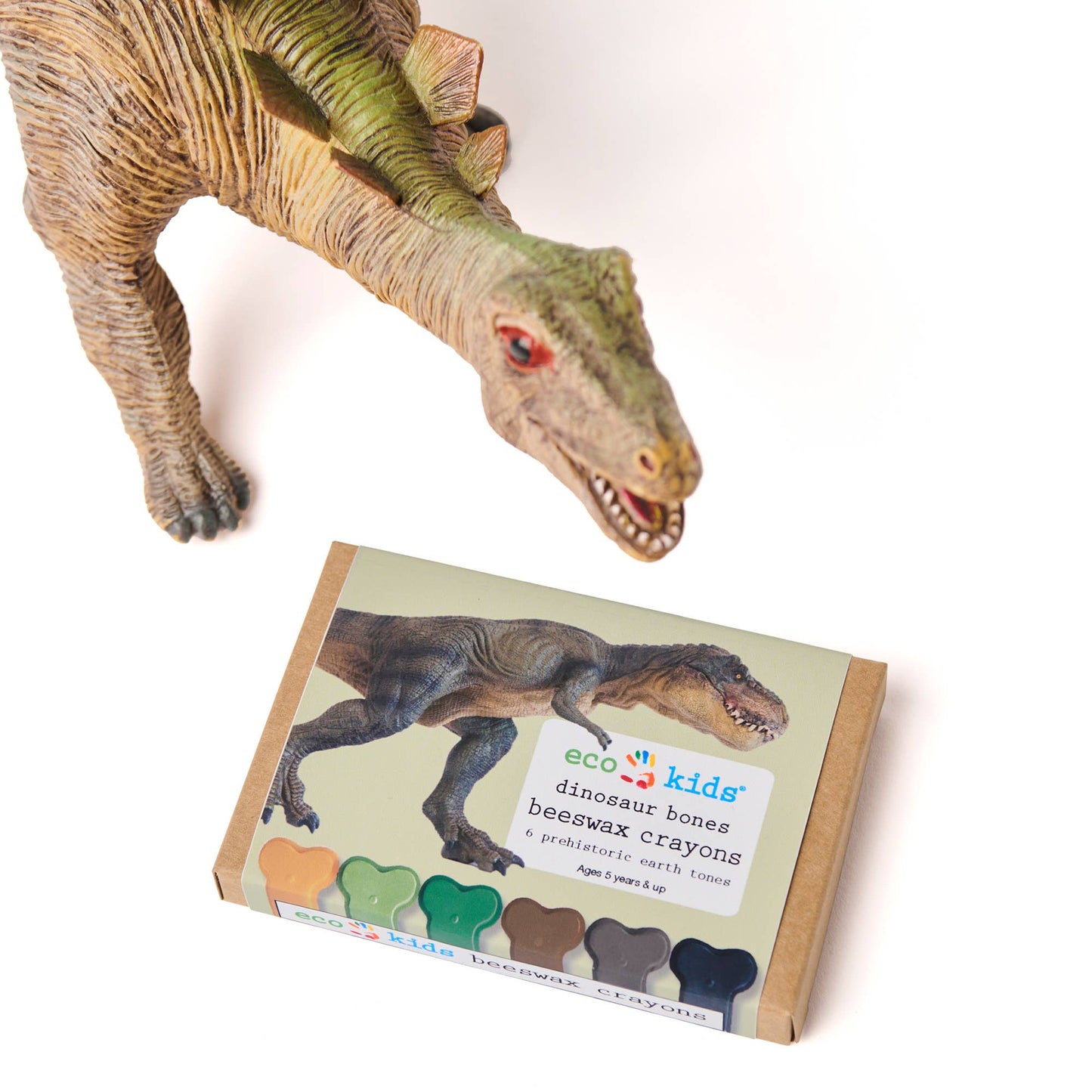 Non-Toxic Beeswax Crayons - Dinosaur Bone - case