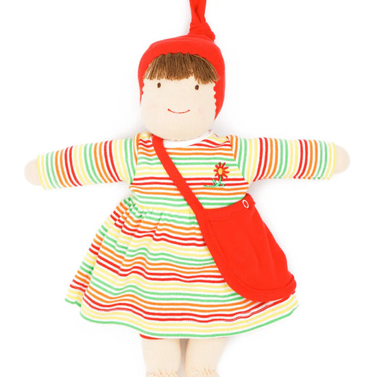 Load image into Gallery viewer, Organic Jill Waldorf Dress Up Doll - Multicolor Stripe
